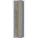 Caspian LED 18 inch Gray Exterior Wall Sconce
