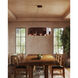 Bosco 34.88 inch Walnut Chandelier Ceiling Light