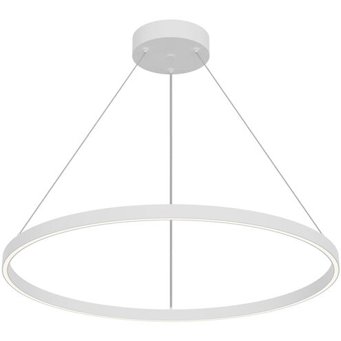 Cerchio LED 31.5 inch White Pendant Ceiling Light
