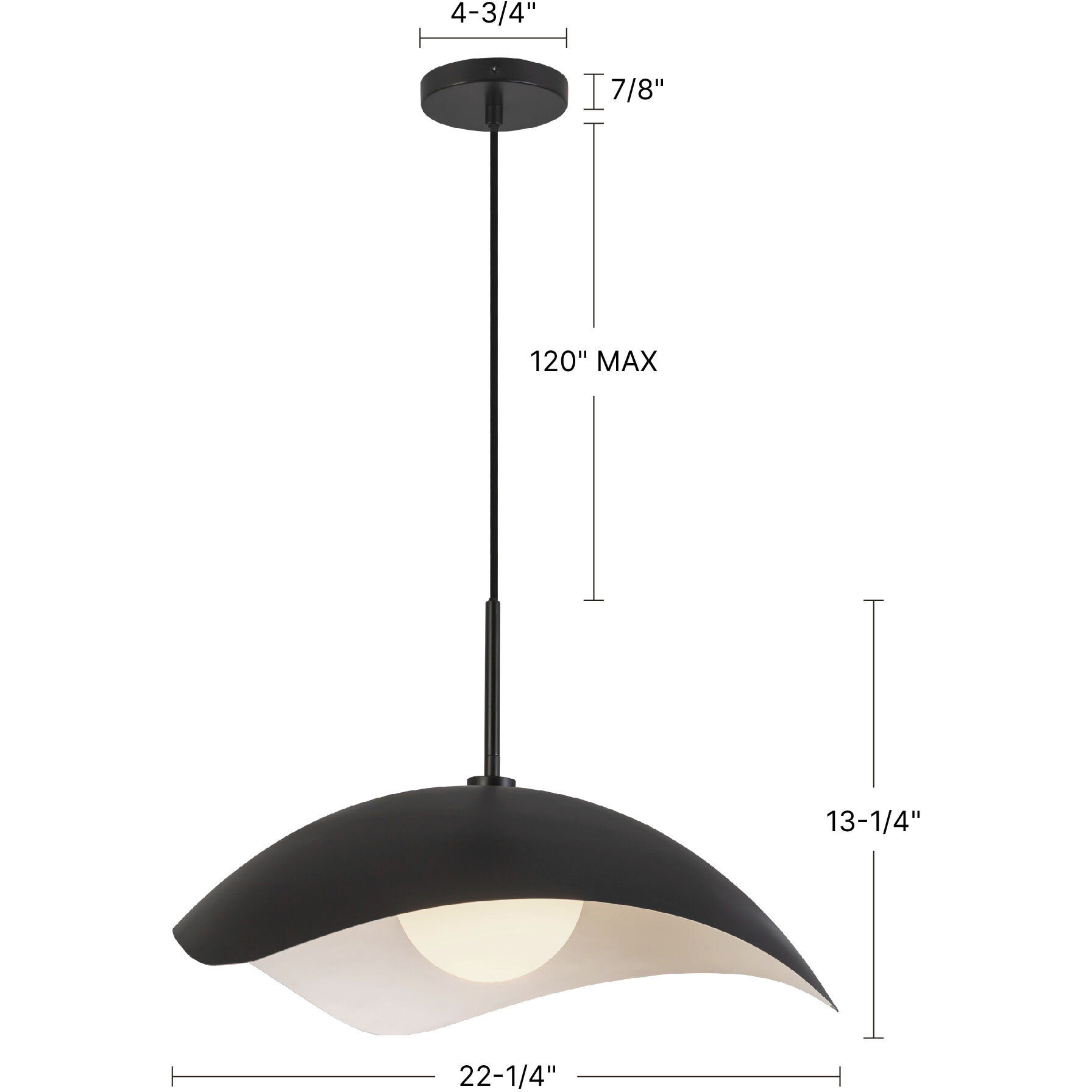 Kirby 1 Light 22.25 inch Cerulean Pendant Ceiling Light