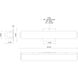 Latitude LED 20.75 inch Brushed Gold Bath Vanity Light Wall Light