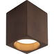 Bosco 5 inch Walnut Flush Mount Ceiling Light