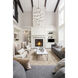 Synergy LED 31.5 inch Antique Silver Chandelier Ceiling Light
