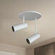 Downey LED 4.38 inch White Semi-Flush Mount Ceiling Light