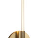 Motif Wall Sconce Wall Light in Brushed Gold