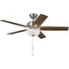 Erikson 52 inch Brushed Nickel Ceiling Fan