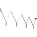 Mason Linear Pendant Ceiling Light in Vintage Brass