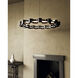 Nami LED 32.75 inch Gloss Black Chandelier Ceiling Light