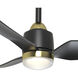 Hugo 42.38 inch Brushed Gold Ceiling Fan
