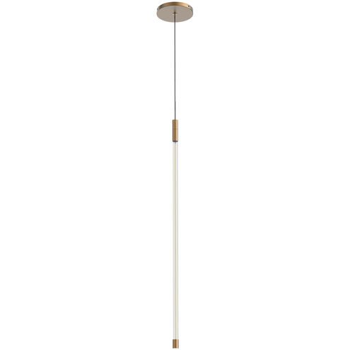 Motif LED 0.75 inch Brushed Gold Pendant Ceiling Light