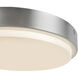 Bailey 9 inch Brushed Nickel Exterior Ceiling