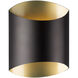 Preston LED 8 inch Black Wall Sconce Wall Light