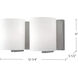 Bridgewater 2 Light 11.75 inch Brushed Nickel Bath Vanity Light Wall Light