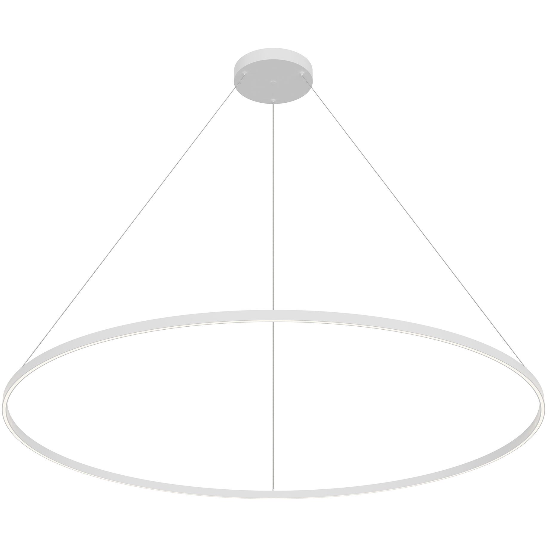 Cerchio LED 70.88 inch White Pendant Ceiling Light