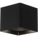 Falco LED 5.13 inch Black Flush Mount Ceiling Light, Square