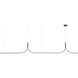 Thread LED 118.13 inch Black Linear Pendant Ceiling Light