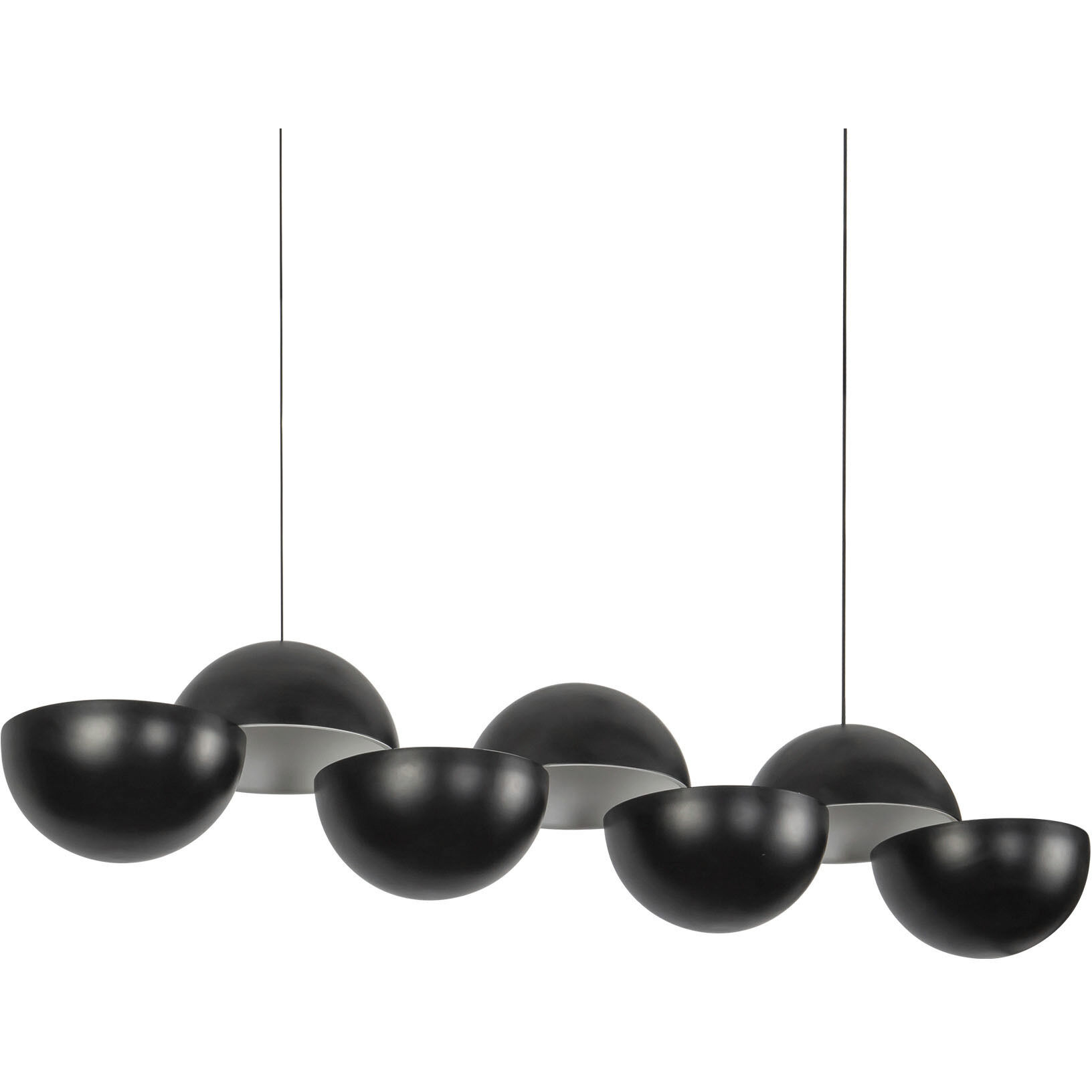 Void 41 inch Black Linear Pendant Ceiling Light
