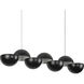 Void 41 inch Black Linear Pendant Ceiling Light