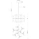 Rivoli LED 29 inch Brass Chandelier Ceiling Light in Vintage Brass