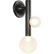 Reese 4.38 inch Urban Bronze Wall Sconce Wall Light in Opal Glass