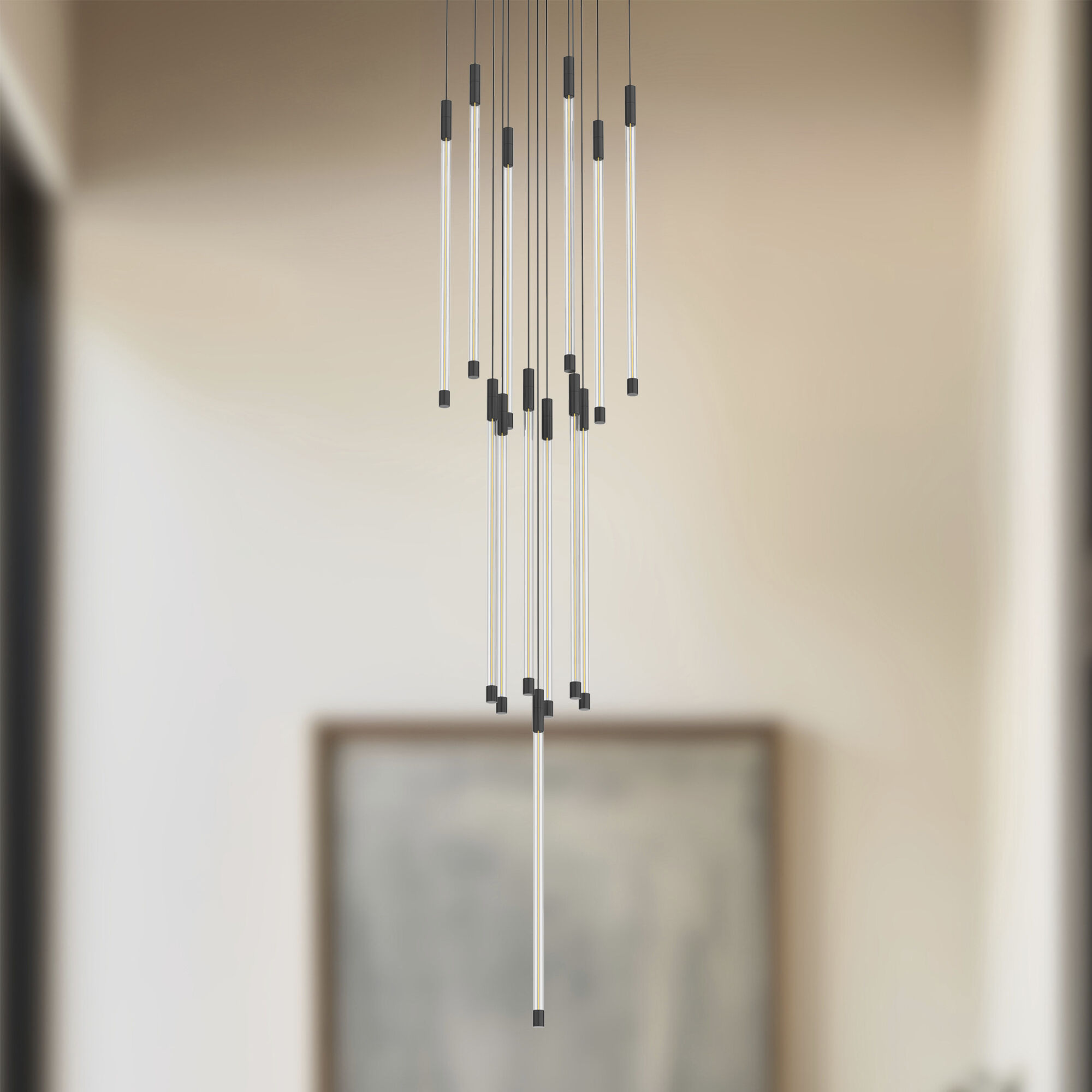 Motif Multi Pendant Ceiling Light in Black