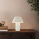 Folio 9.5 inch 5 watt Pearl White Table Lamp Portable Light