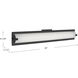 Lighthouse LED 26 inch Brushed Gold Bath Vanity Light Wall Light