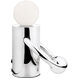 Septum 10.38 inch 7 watt Chrome Table Lamp Portable Light