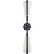 Mulberry LED 5.38 inch Black and Light Guide Wall Sconce Wall Light
