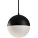 Monae LED 7.88 inch Black Pendant Ceiling Light