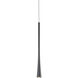 Taper LED 1.25 inch Black Pendant Ceiling Light