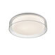 Aston LED 14 inch Clear Flush Mount Ceiling Light