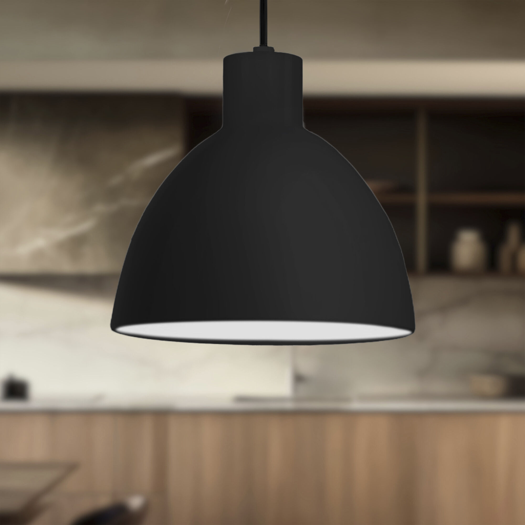 Chroma LED 12 inch Black Pendant Ceiling Light