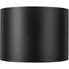 Uma 15.13 inch Black Semi-Flush Mount Ceiling Light