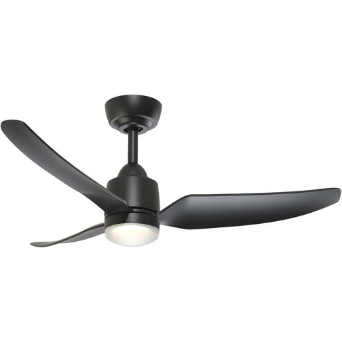 Hugo 42.38 inch Matte Black Ceiling Fan