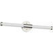Akari LED 26.77 inch Brushed Nickel Bath Vanity Light Wall Light