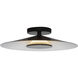 Cruz Wall Sconce Wall Light in Metal - Black and White, Spun Aluminum Shade