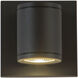 Nordic LED 4.63 inch Black Exterior Wall Light
