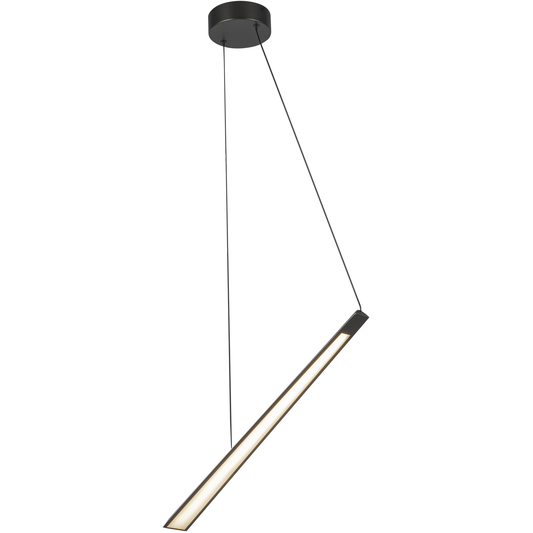 Lex LED 24.13 inch Urban Bronze Linear Pendant Ceiling Light