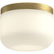 Mel LED 5.13 inch Brushed Gold Flush Mount Ceiling Light