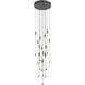 Motif LED 12.75 inch Black Multi-Pendant Ceiling Light
