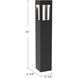 Sonoma 120-277V 24.00 watt Black Exterior Bollard