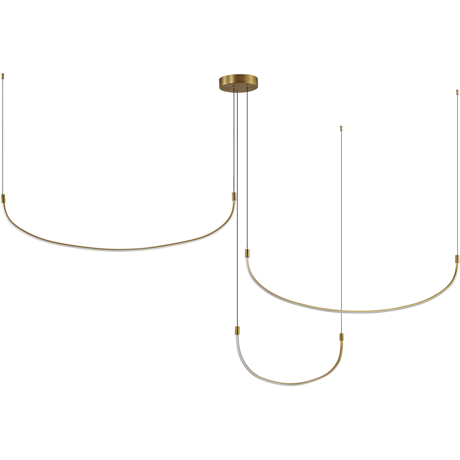 Talis Multi Pendant Ceiling Light in Brushed Gold