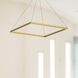Piazza Pendant Ceiling Light in Brushed Gold