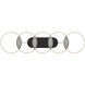 Maestro LED 37.75 inch Black and Gold Linear Pendant Ceiling Light