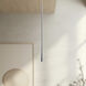 Taper LED 1.25 inch Chrome Pendant Ceiling Light