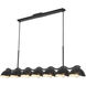 Atlas 7 Light 42.38 inch Black Linear Pendant Ceiling Light