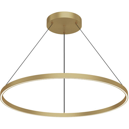 Cerchio LED 35.38 inch Brushed Gold Pendant Ceiling Light