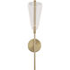 Mulberry LED 5.38 inch Brushed Gold and Light Guide Wall Sconce Wall Light