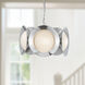 Cleo LED 16 inch Chrome Chandelier Ceiling Light